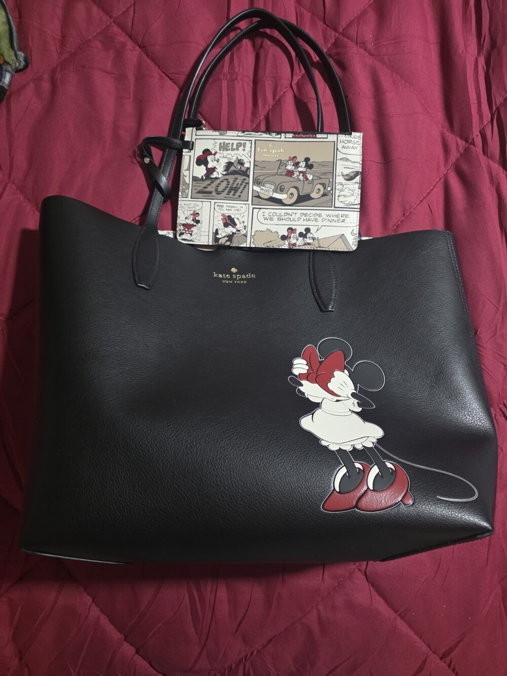 kate spade new york Disney Minnie Mouse Tote Bag Black Large